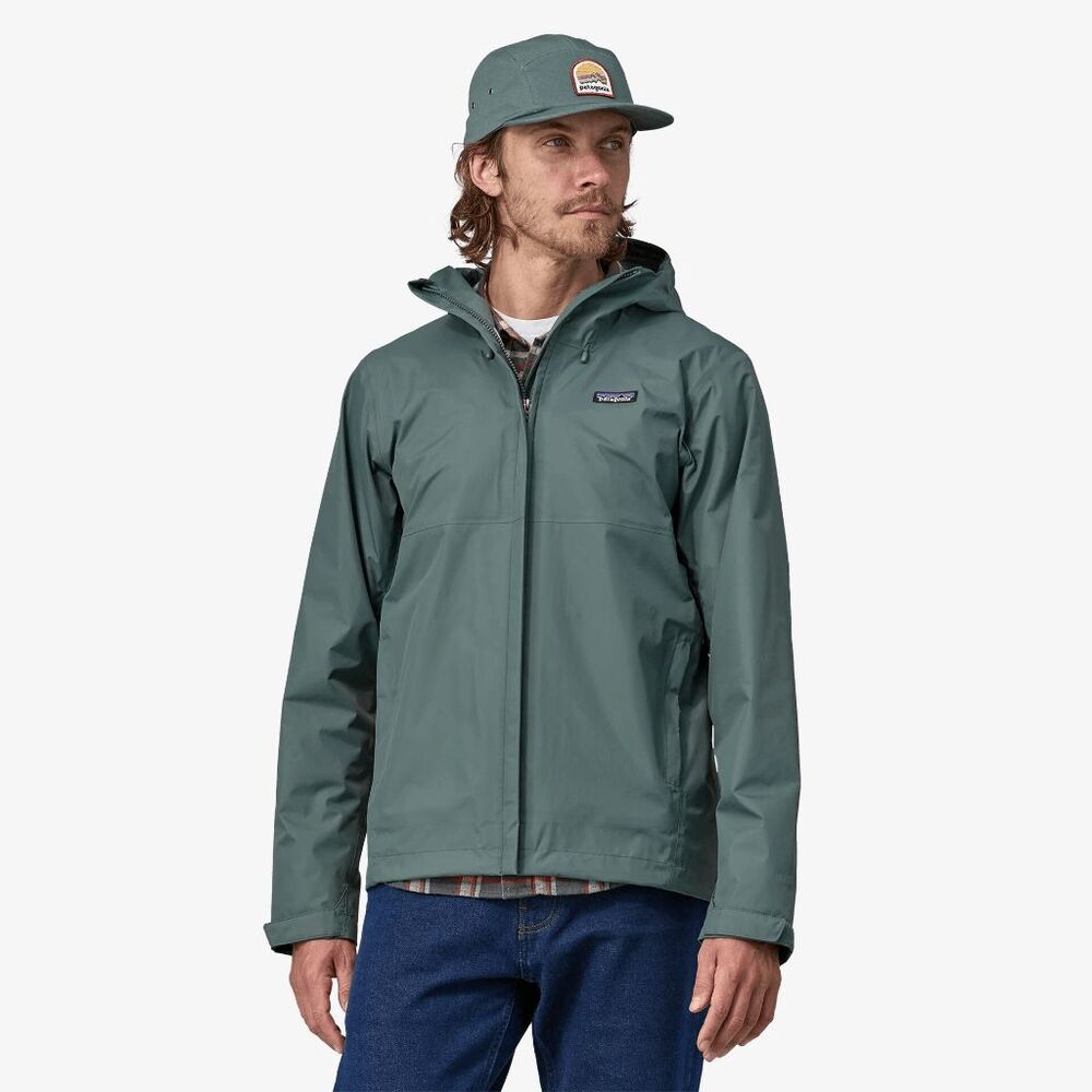 Patagonia Nouveau Green Torrentshell 3L Full Zip-Up Rain Jacket Men's Size XL